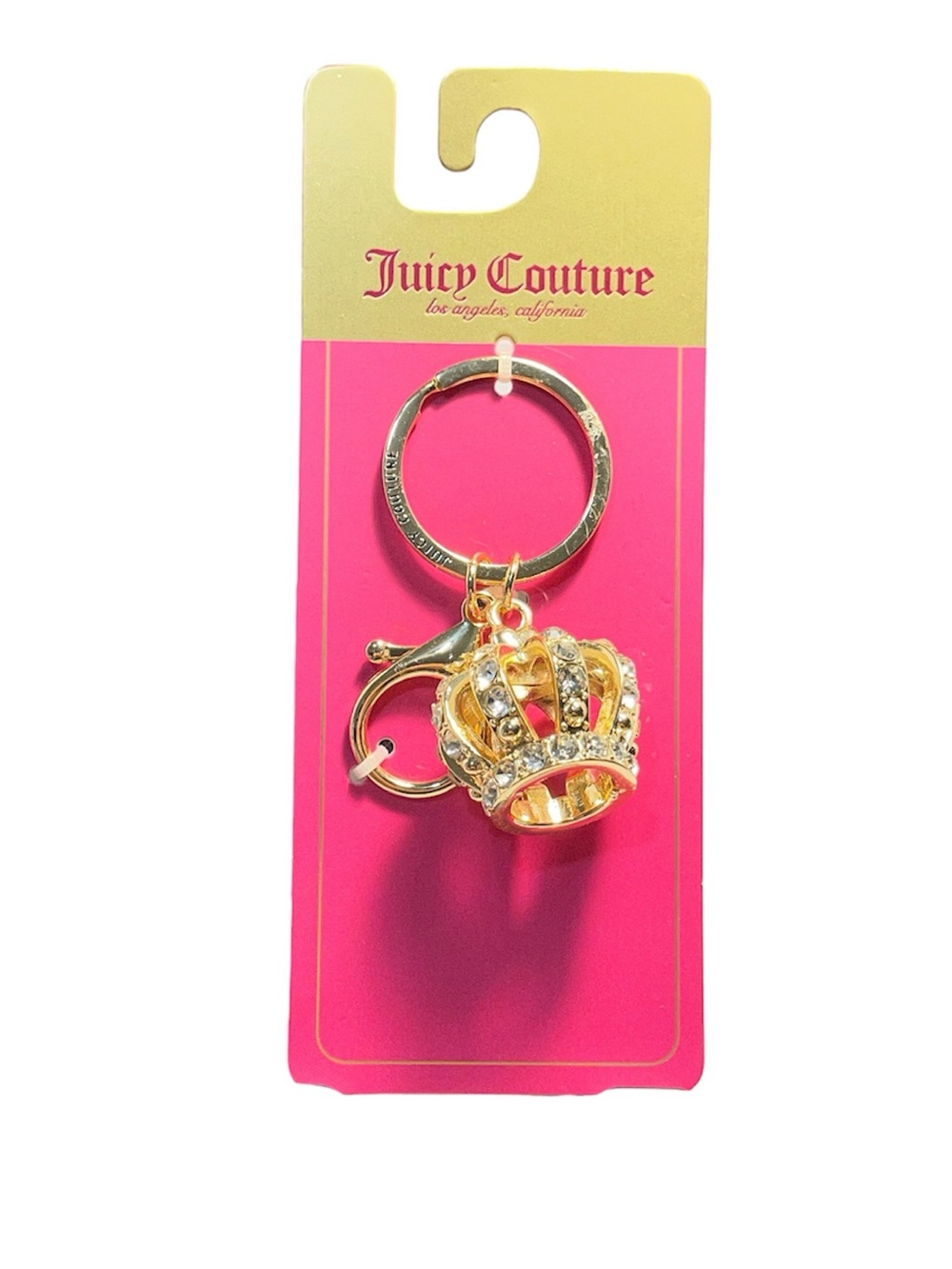 Juicy Couture Gold Crown Keychain Bag Charm - NWT **